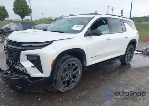 2024 Chevrolet Traverse Awd Rs из США, поврежденный, VIN 1GNEVLKS0RJ146775